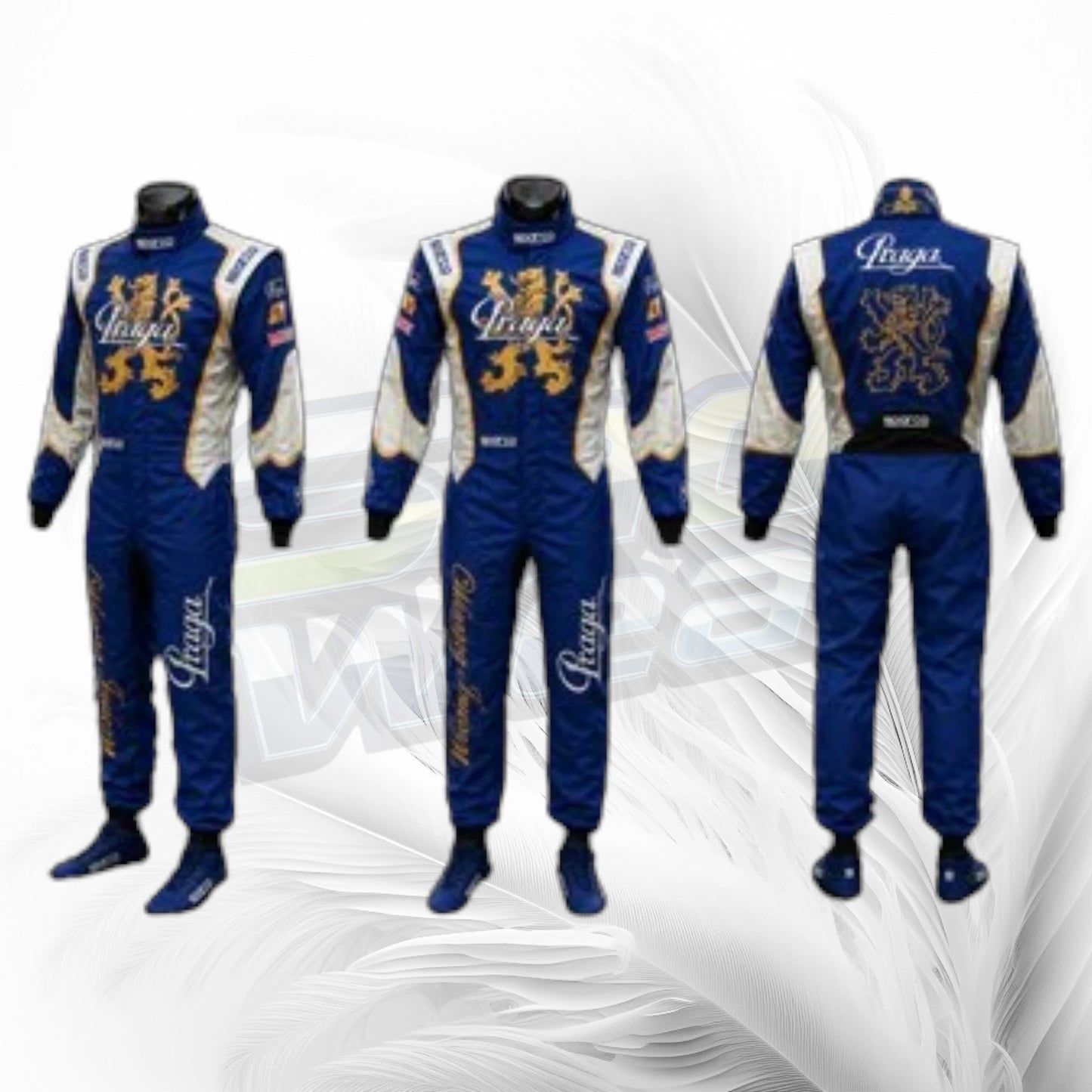Praga Kart Racing Suit – Blue Professional Karting Motorsport Racewear