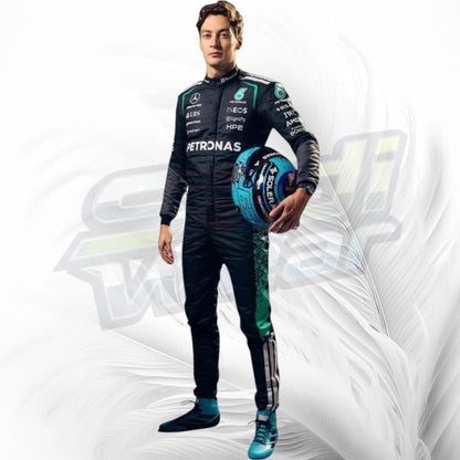 George Russell & Kimi Antonelli Mercedes AMG Petronas F1 Racing Suits 2026
