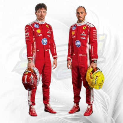 Ferrari 2026 F1 Team Style Racing Suit | Motorsport Racing Driver Suit