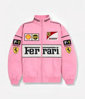 Ferrari F1 Vintage Racing Jacket - Pink Cotton Edition